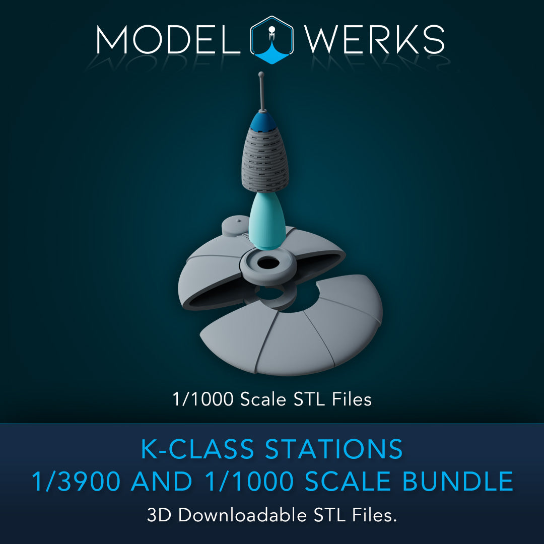 K-Class Stations 1/3900 and 1/1000 Scale STL Bundle