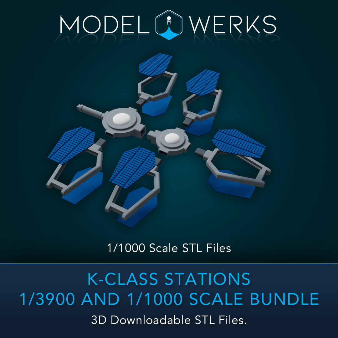 K-Class Stations 1/3900 and 1/1000 Scale STL Bundle