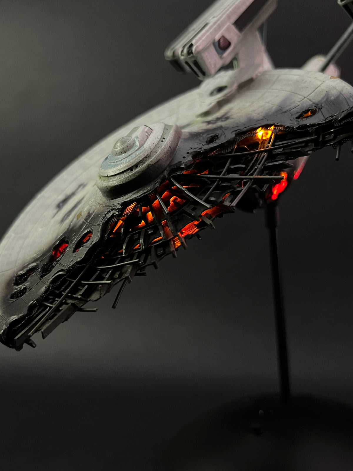 1K Scale Refit Dreadnought Battle Damaged