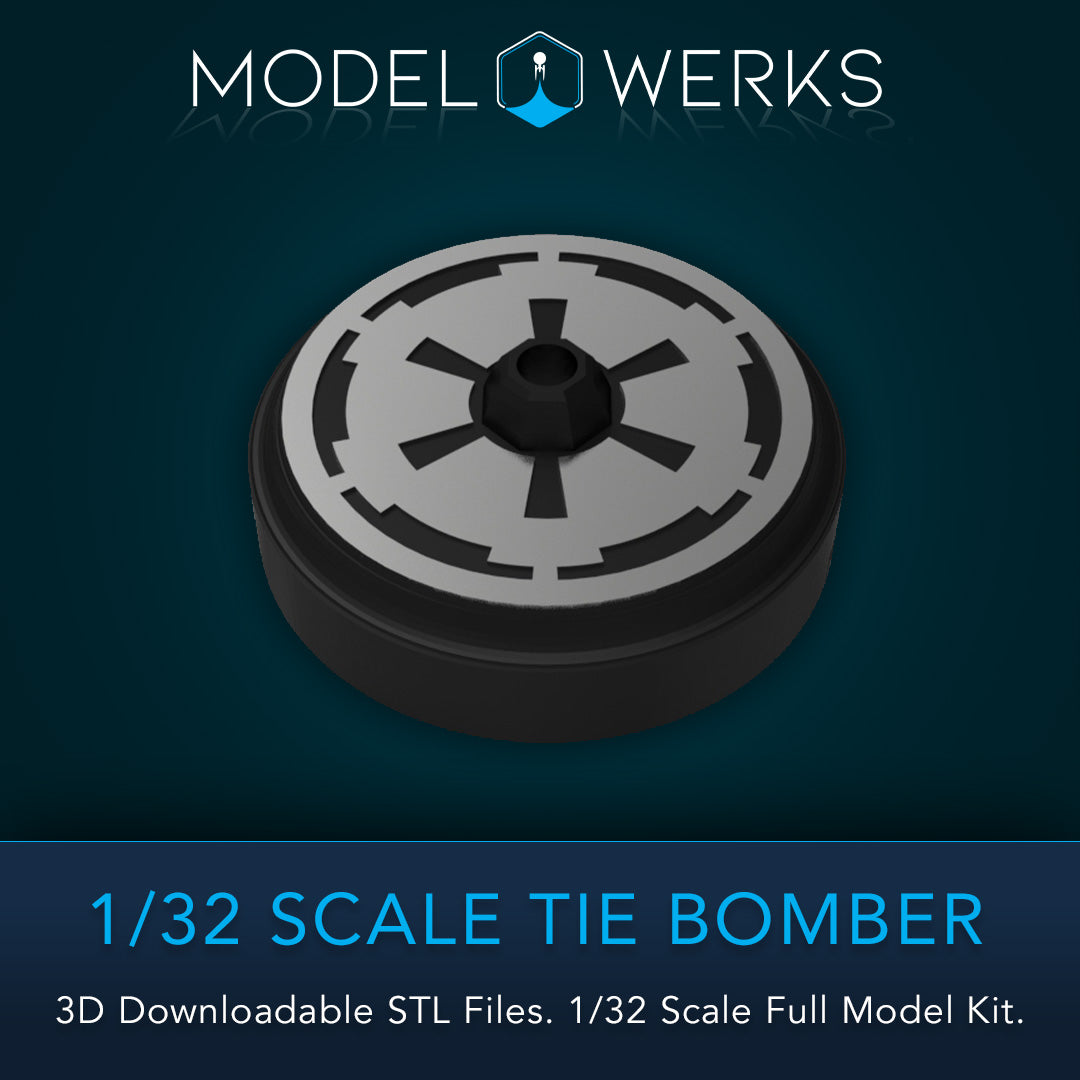 1/32 Scale Tie Bomber Full Kit STL File Download