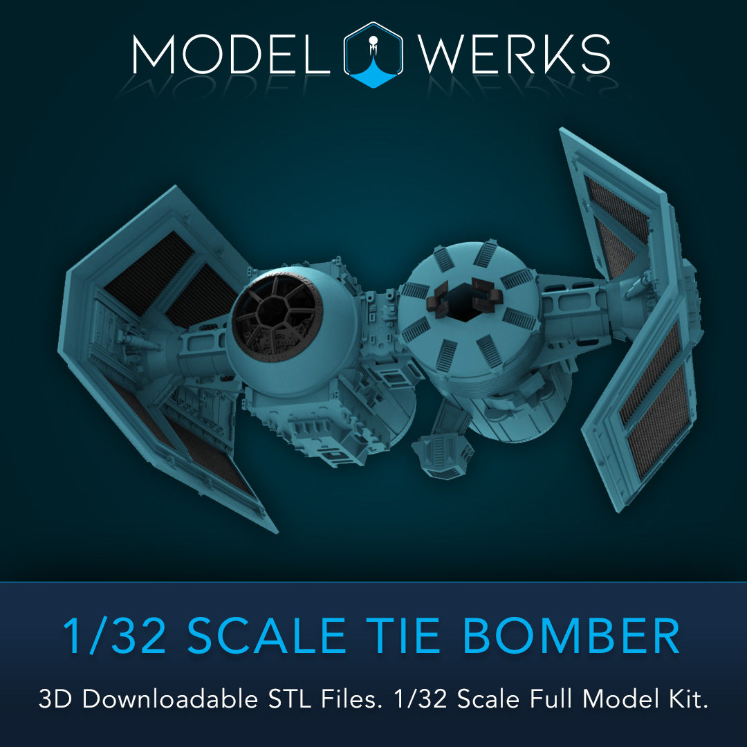 1/32 Scale Tie Bomber Full Kit STL File Download