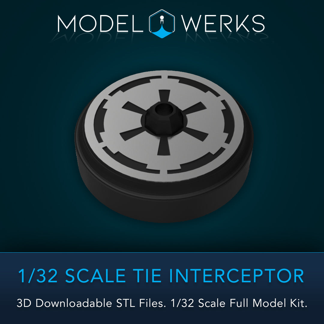 1/32 Scale Tie Interceptor Full Kit STL File Download
