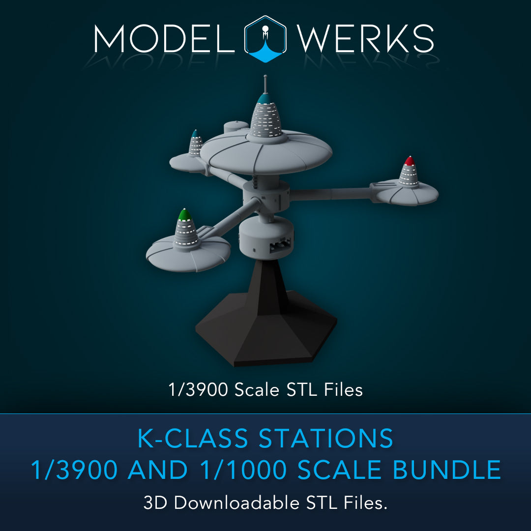 K-Class Stations 1/3900 and 1/1000 Scale STL Bundle