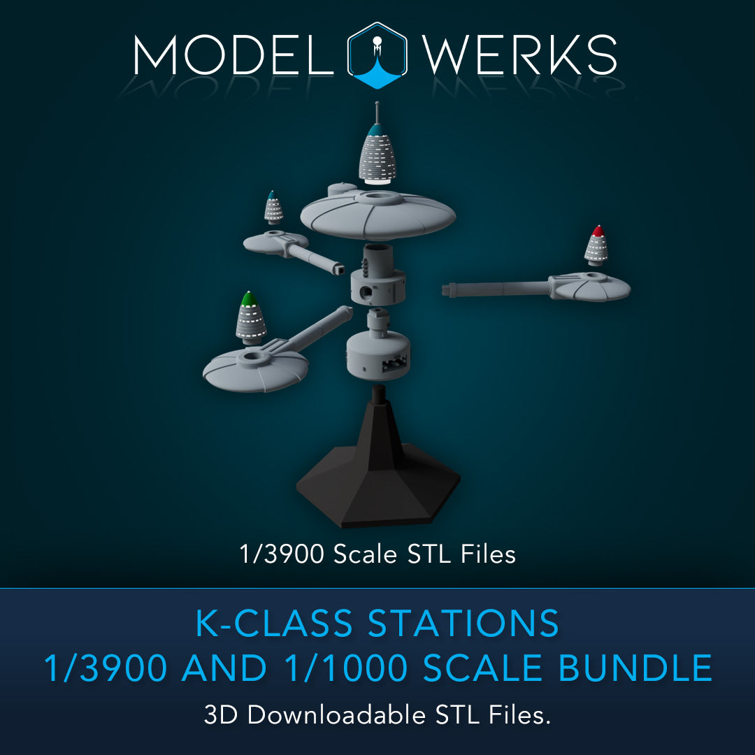 K-Class Stations 1/3900 and 1/1000 Scale STL Bundle
