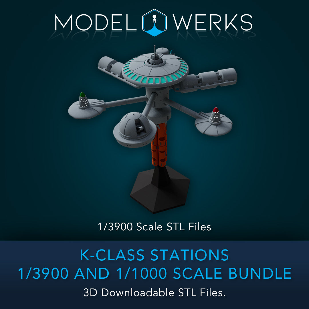 K-Class Stations 1/3900 and 1/1000 Scale STL Bundle