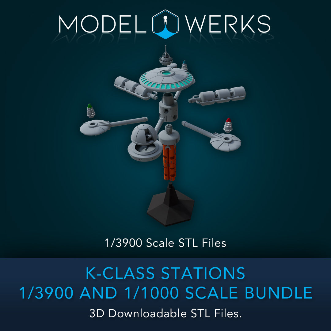 K-Class Stations 1/3900 and 1/1000 Scale STL Bundle