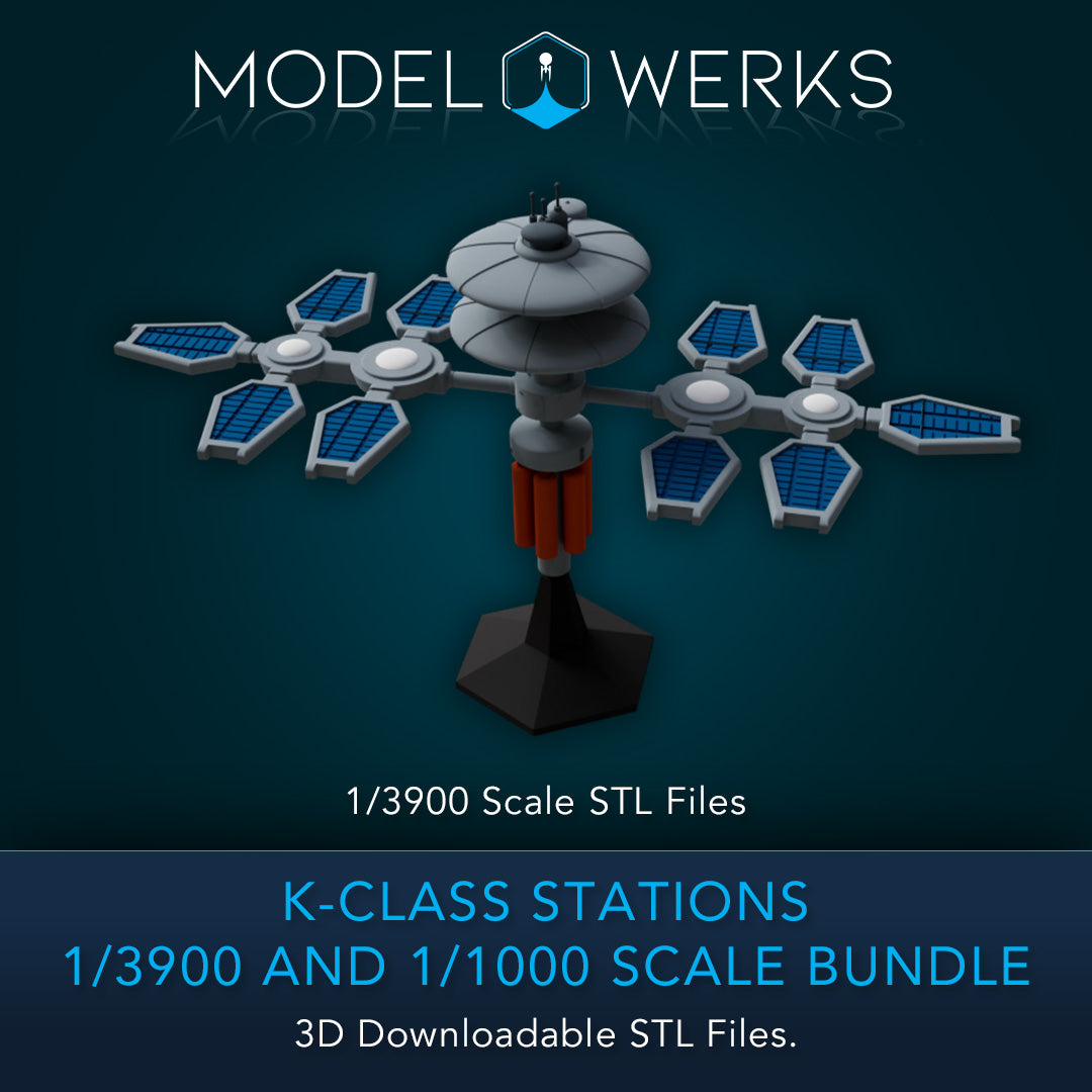 K-Class Stations 1/3900 and 1/1000 Scale STL Bundle