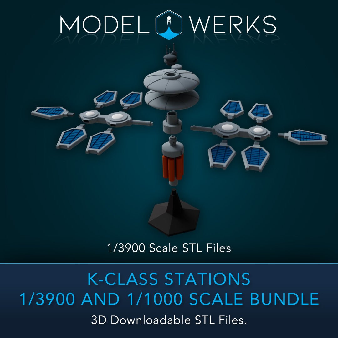 K-Class Stations 1/3900 and 1/1000 Scale STL Bundle
