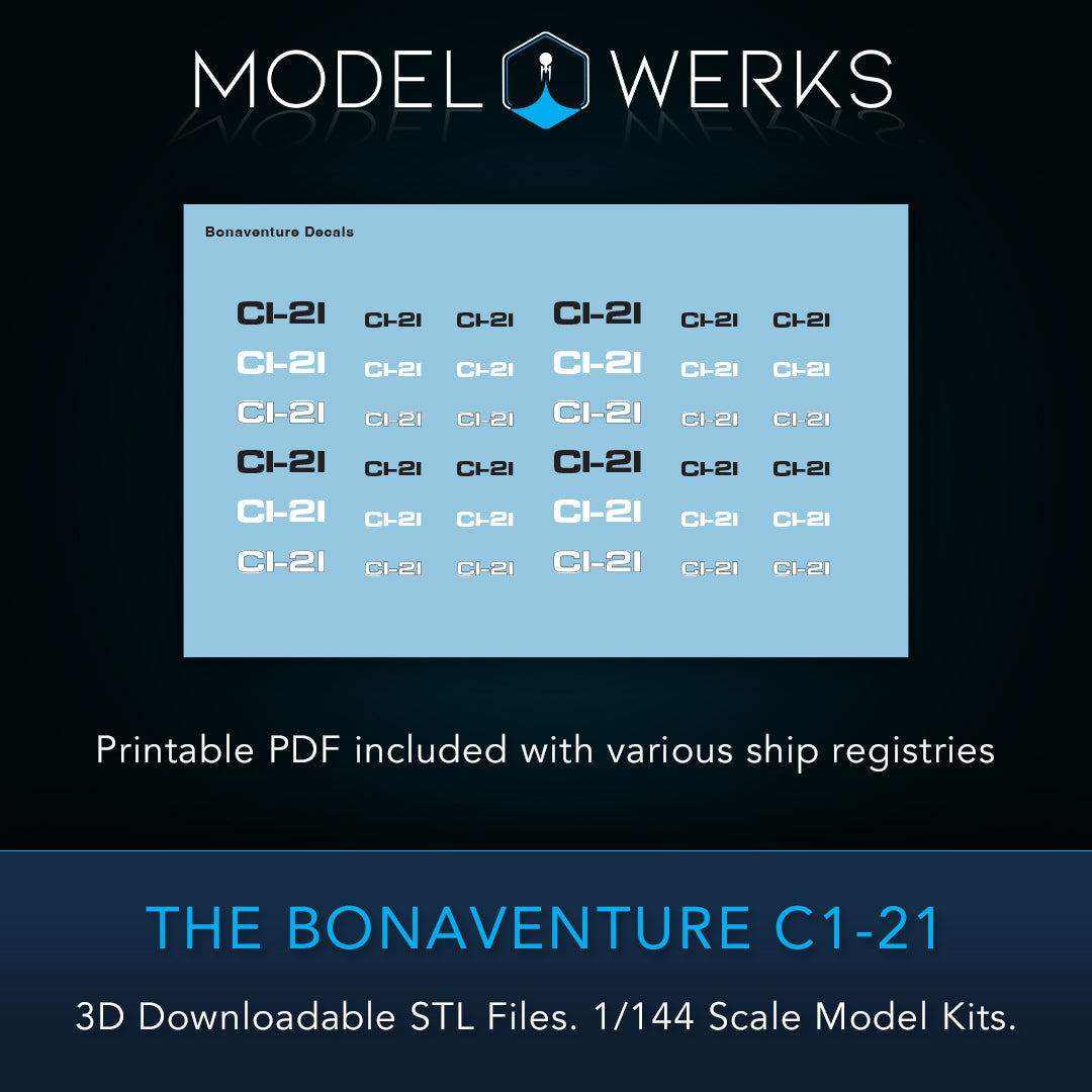 1/144 Bonaventure C1-21 STL File Download