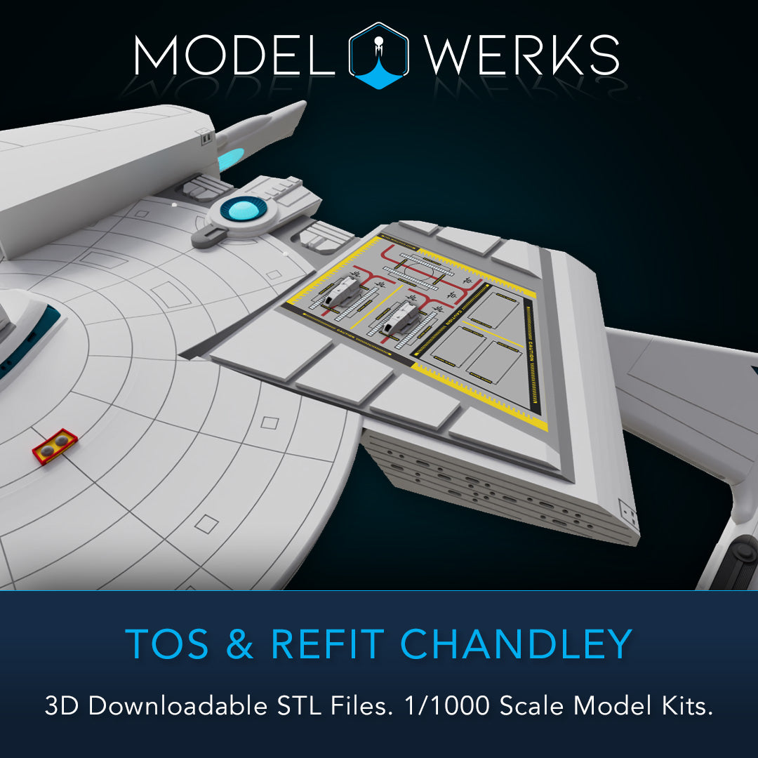 1/1000 TOS and Refit Chandley Class STL File Download
