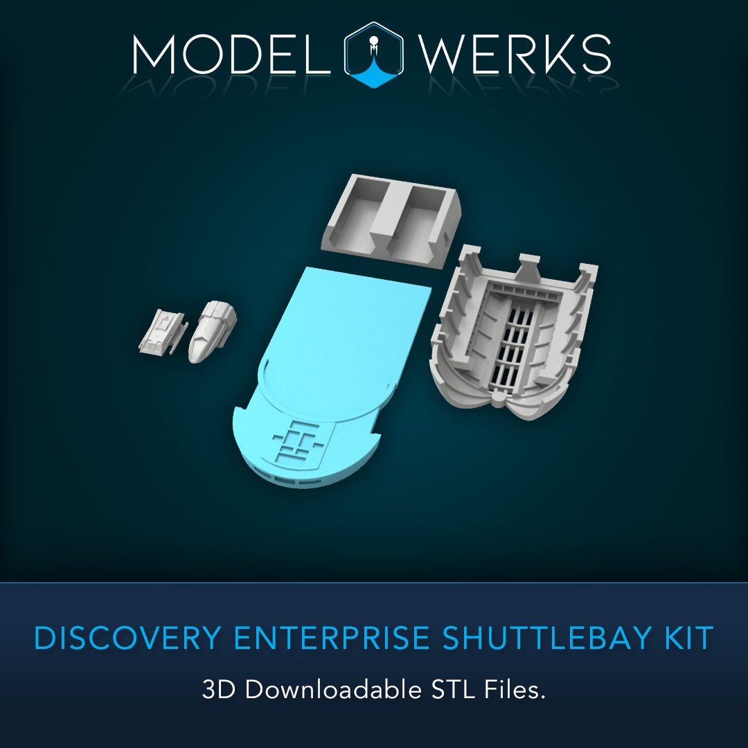 1:1000 Discovery Enterprise Shuttle Bay Kit STL Download