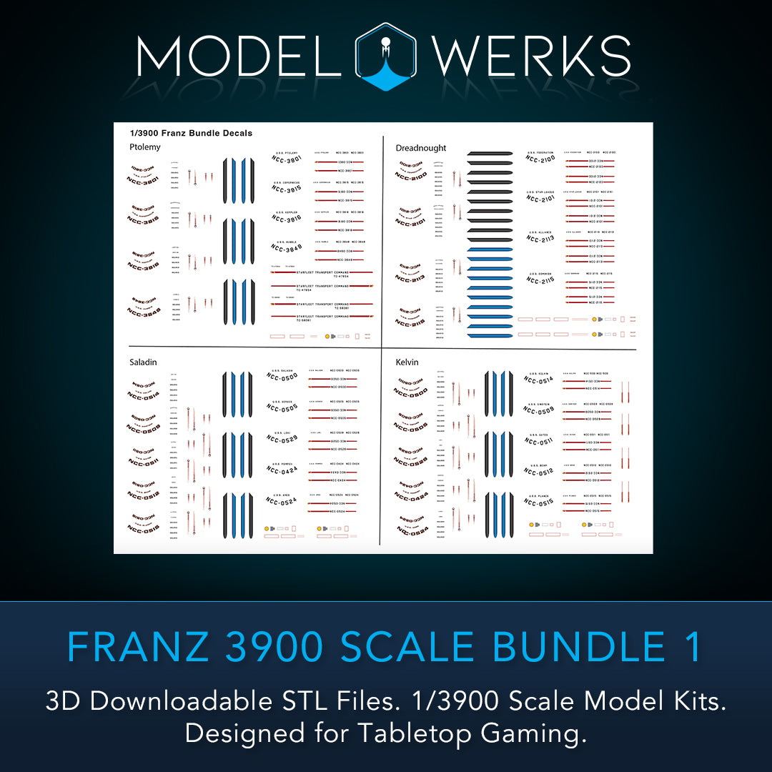 Franz 1/3900 Scale STL Bundle