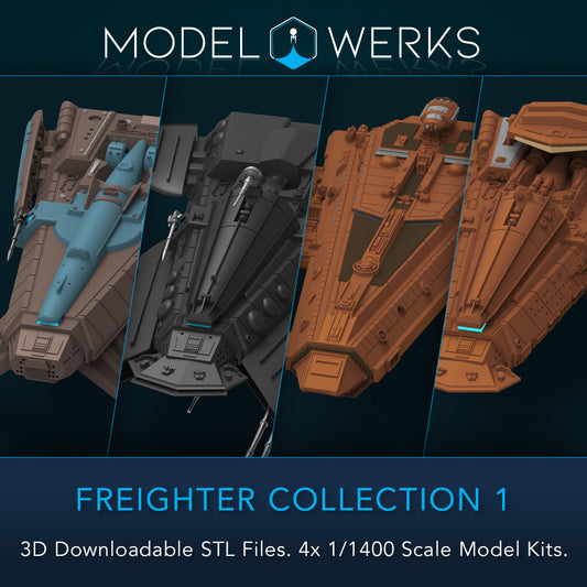1/1400 Freighter Collection 1 Kit STL File Download