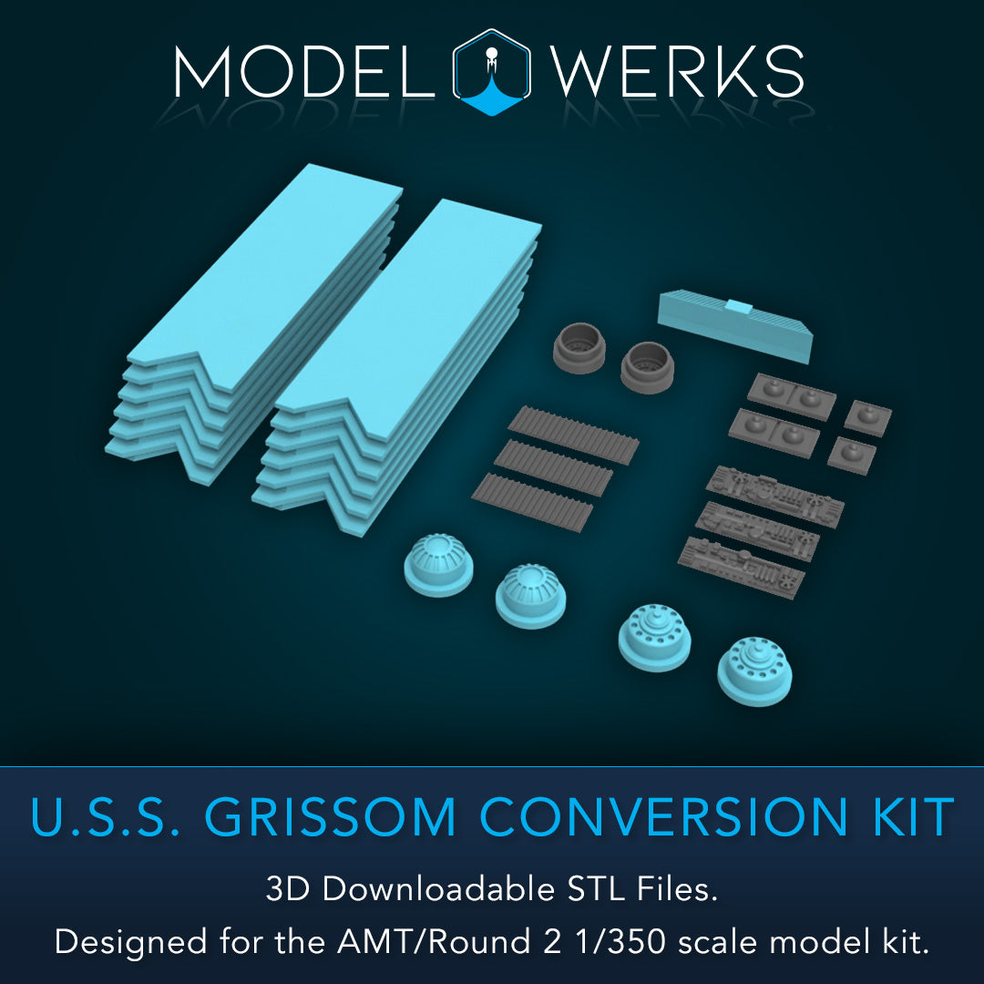 1/350 USS Grissom Conversion Kit STL Download
