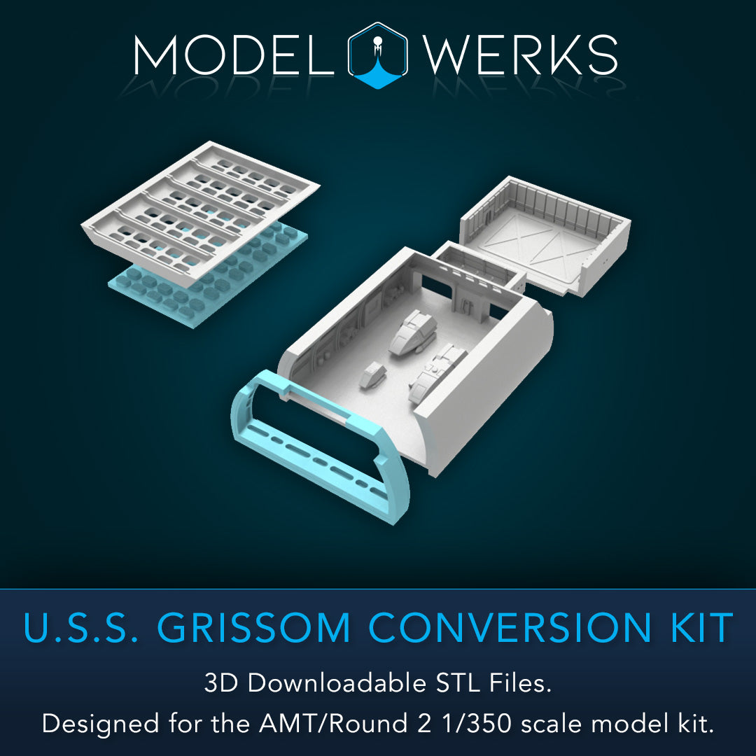 1/350 USS Grissom Conversion Kit STL Download