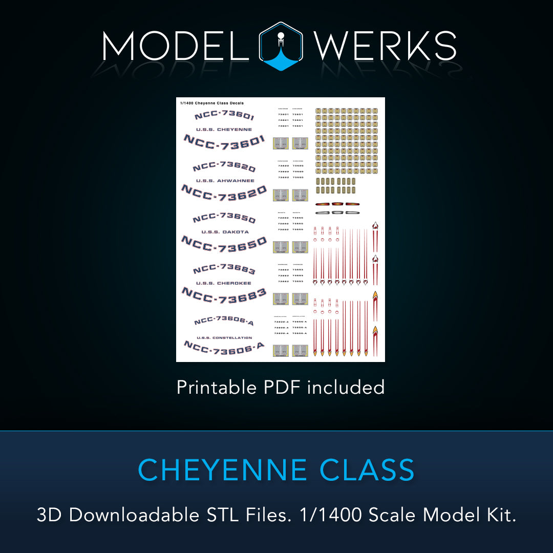 1/1400 Cheyenne Class STL File Download