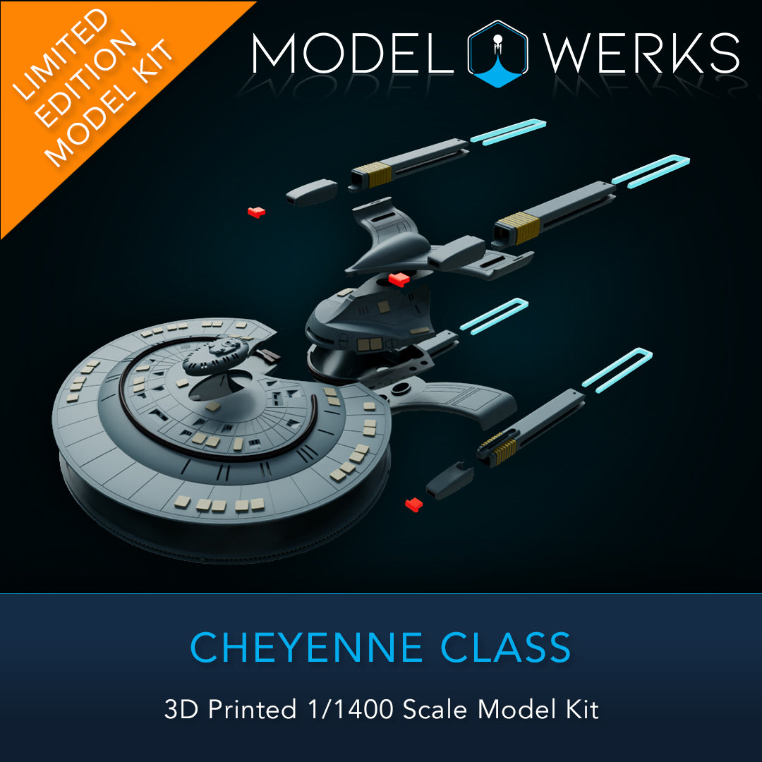 1/1400 Cheyenne Class 3D Printed Model Kit
