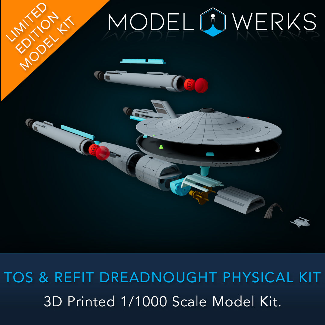1/000 Dreadnought Class Physical 3D Printed Kit