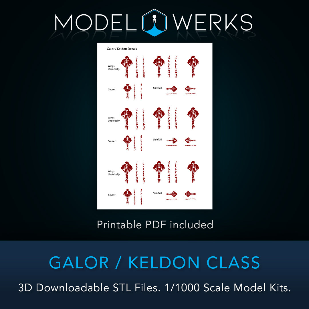 1/1000 Galor / Keldon Class STL File Download