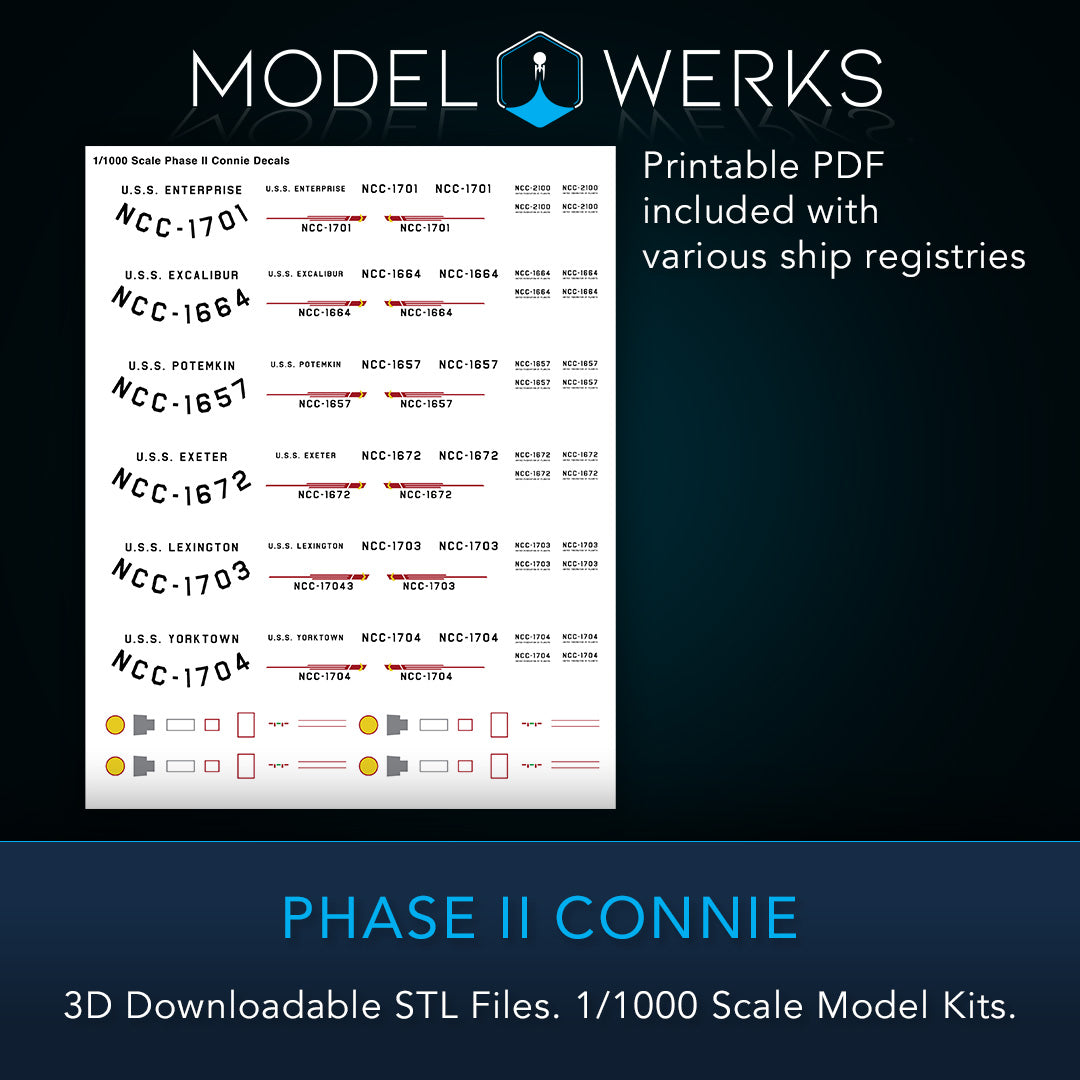 1/1000 Phase II Connie STL File Download