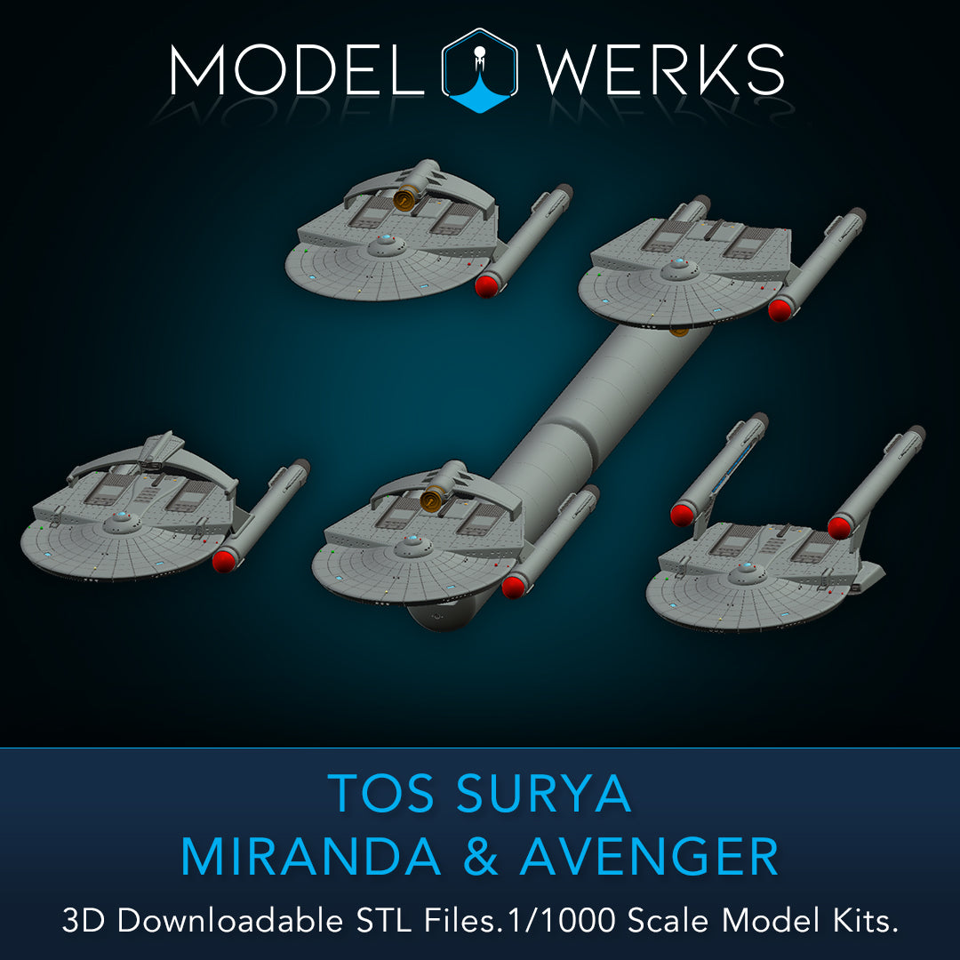 1/1000 TOS Surya / Miranda / Avenger — STL File Download