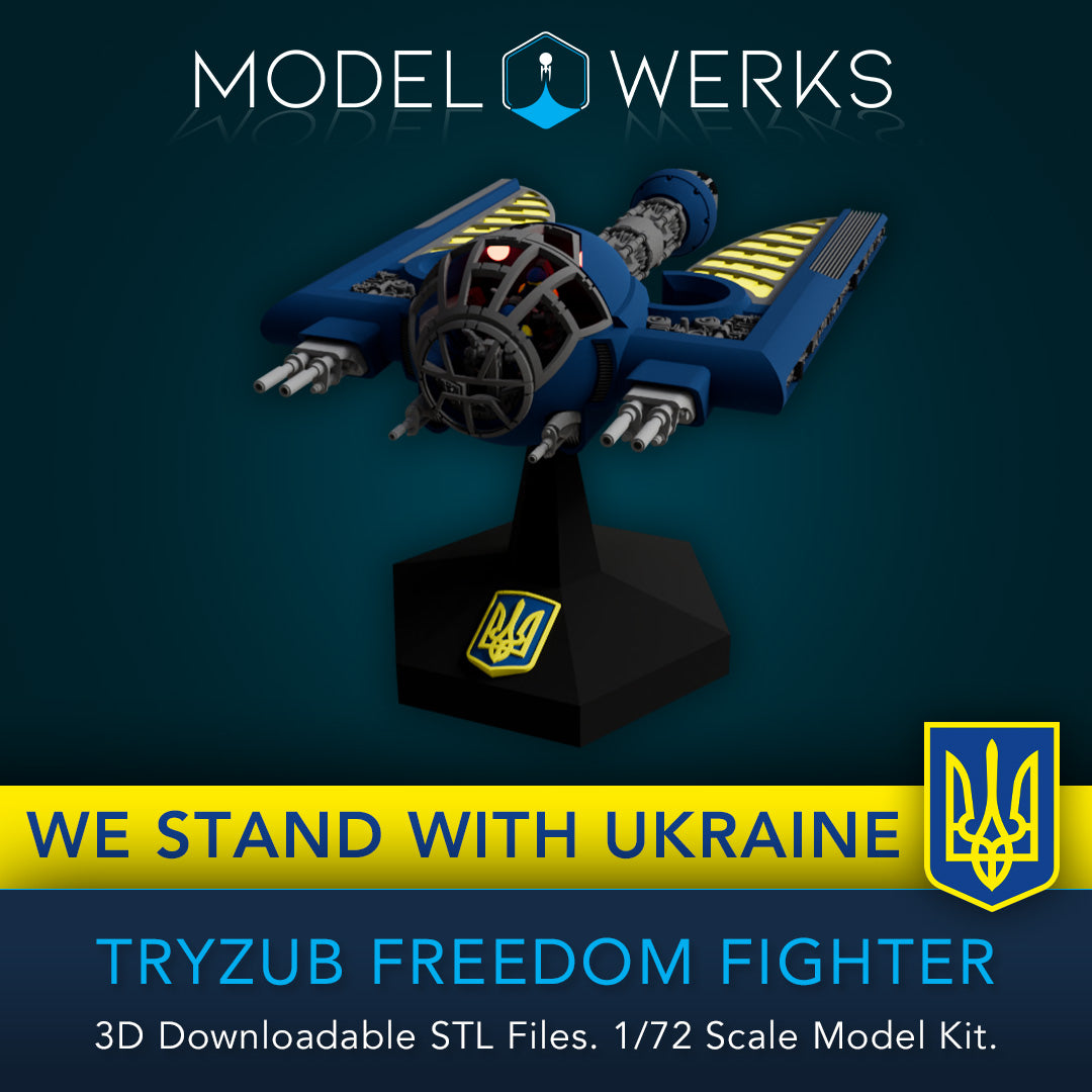 1/72 Scale Tryzub Freedom Fighter STL File Download