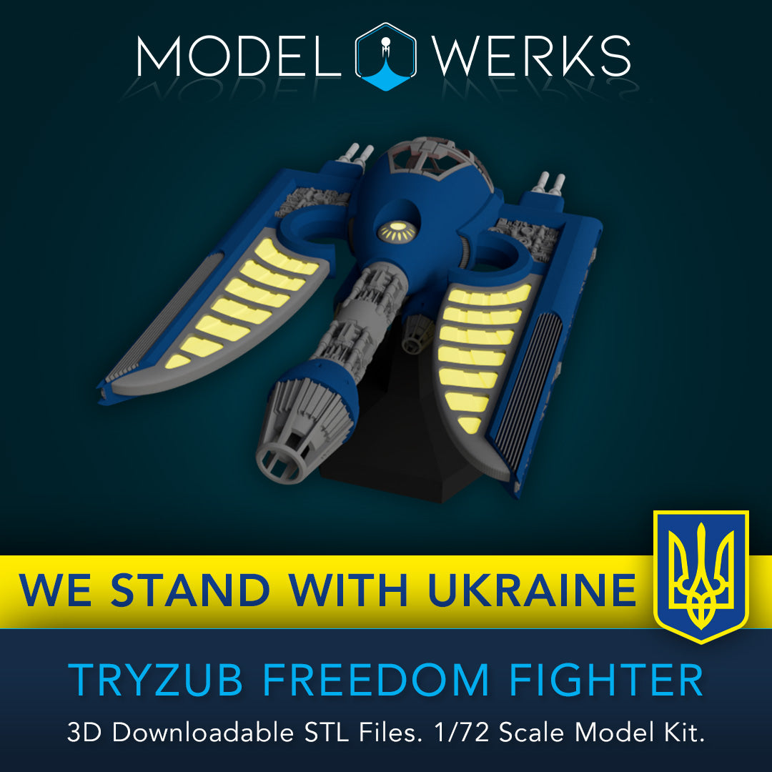 1/72 Scale Tryzub Freedom Fighter STL File Download