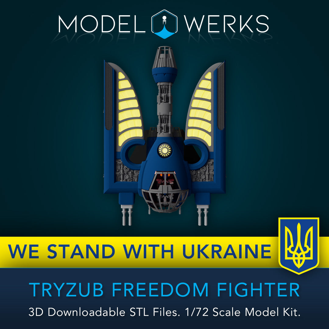 1/72 Scale Tryzub Freedom Fighter STL File Download