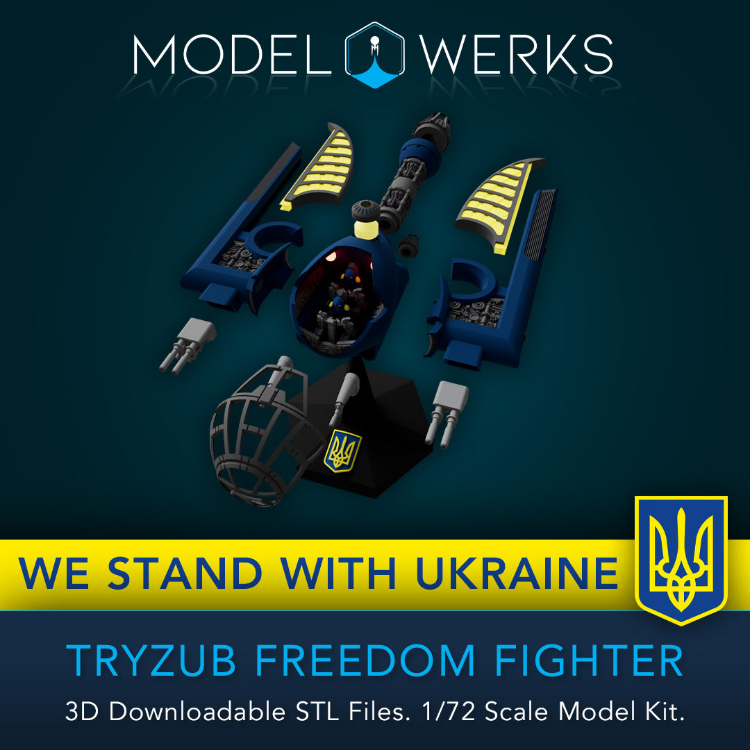 1/72 Scale Tryzub Freedom Fighter STL File Download