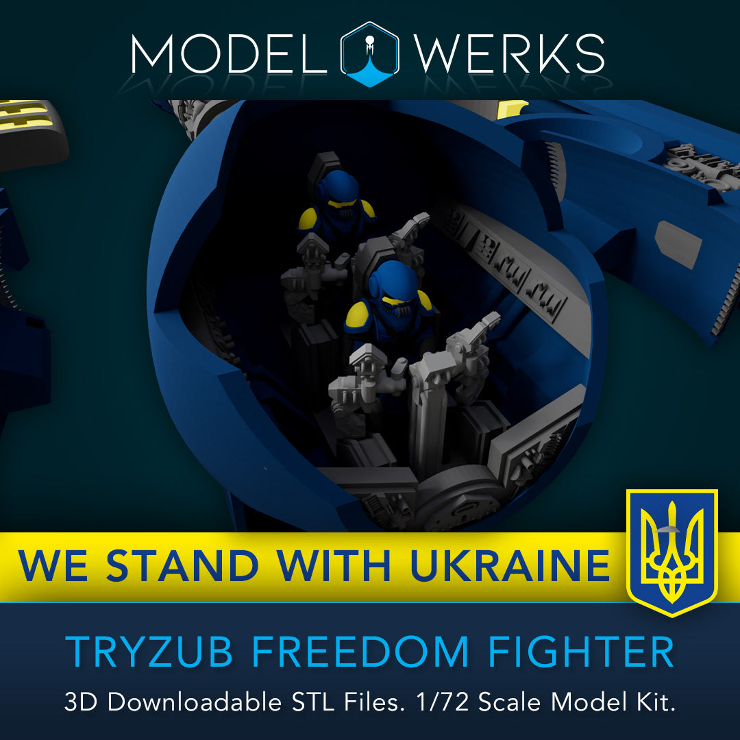 1/72 Scale Tryzub Freedom Fighter STL File Download