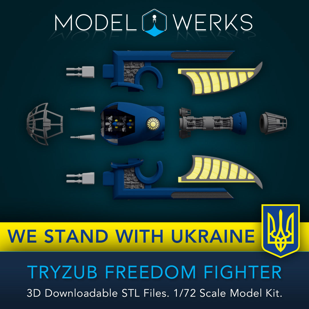 1/72 Scale Tryzub Freedom Fighter STL File Download