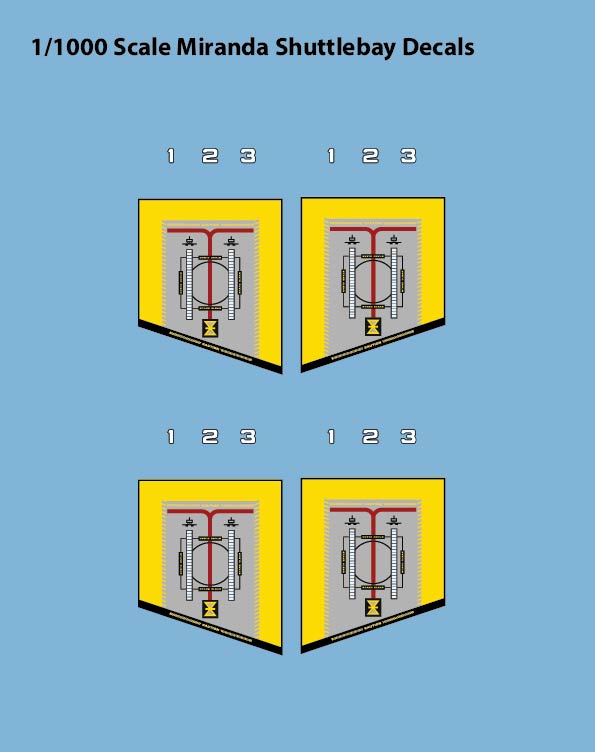 1:1000 Miranda Shuttlebay Conversion Kit STL File Download