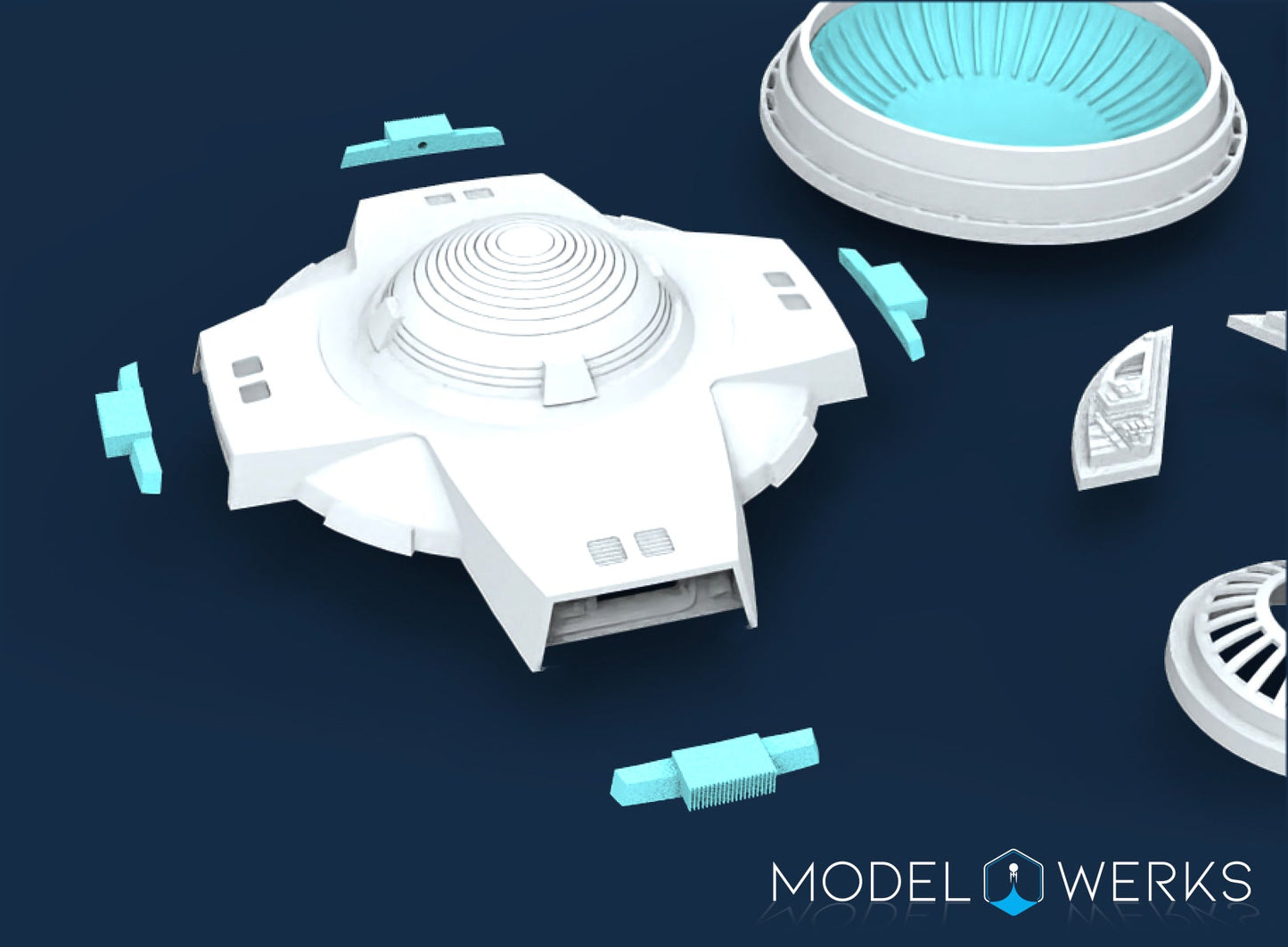 1:350 Scale Refit Enterprise 1701-A Upgrade Kit STL File Download