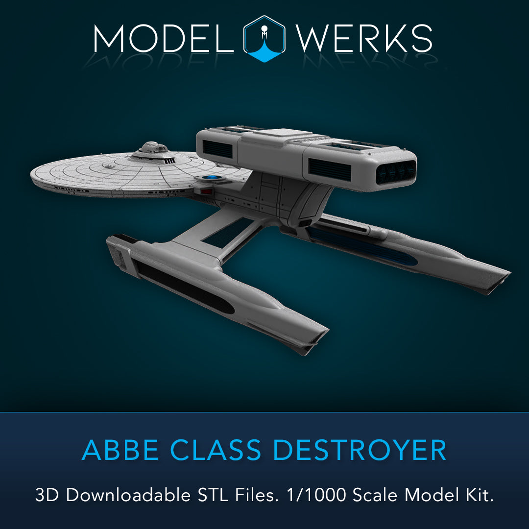 1/1000 Abbe Class Destroyer STL File Download