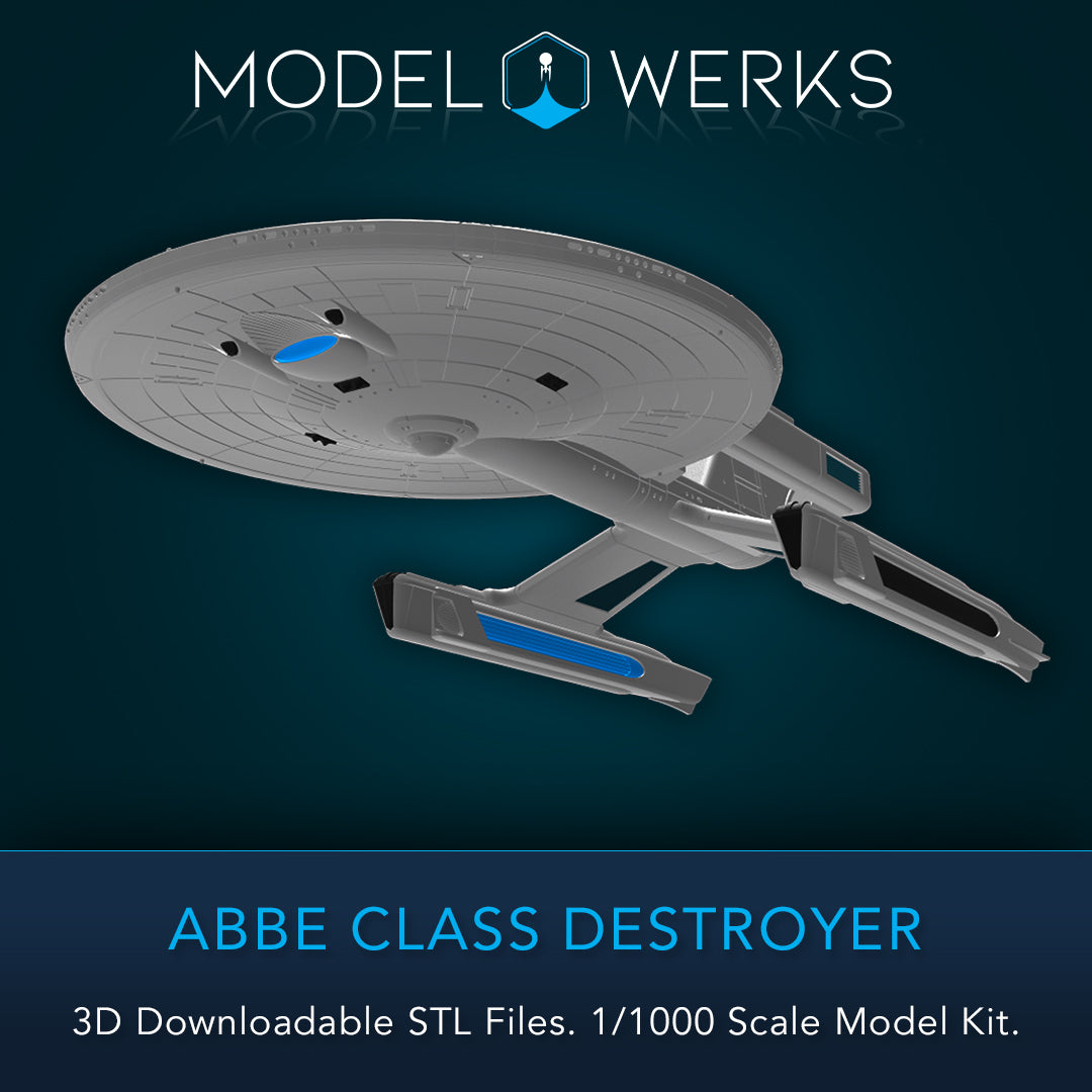 1/1000 Abbe Class Destroyer STL File Download