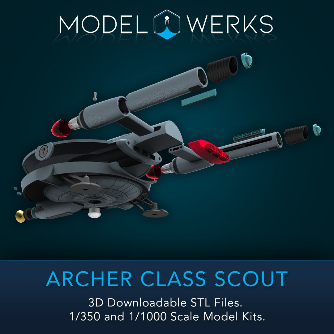1/350 Archer Class Scout STL File Download