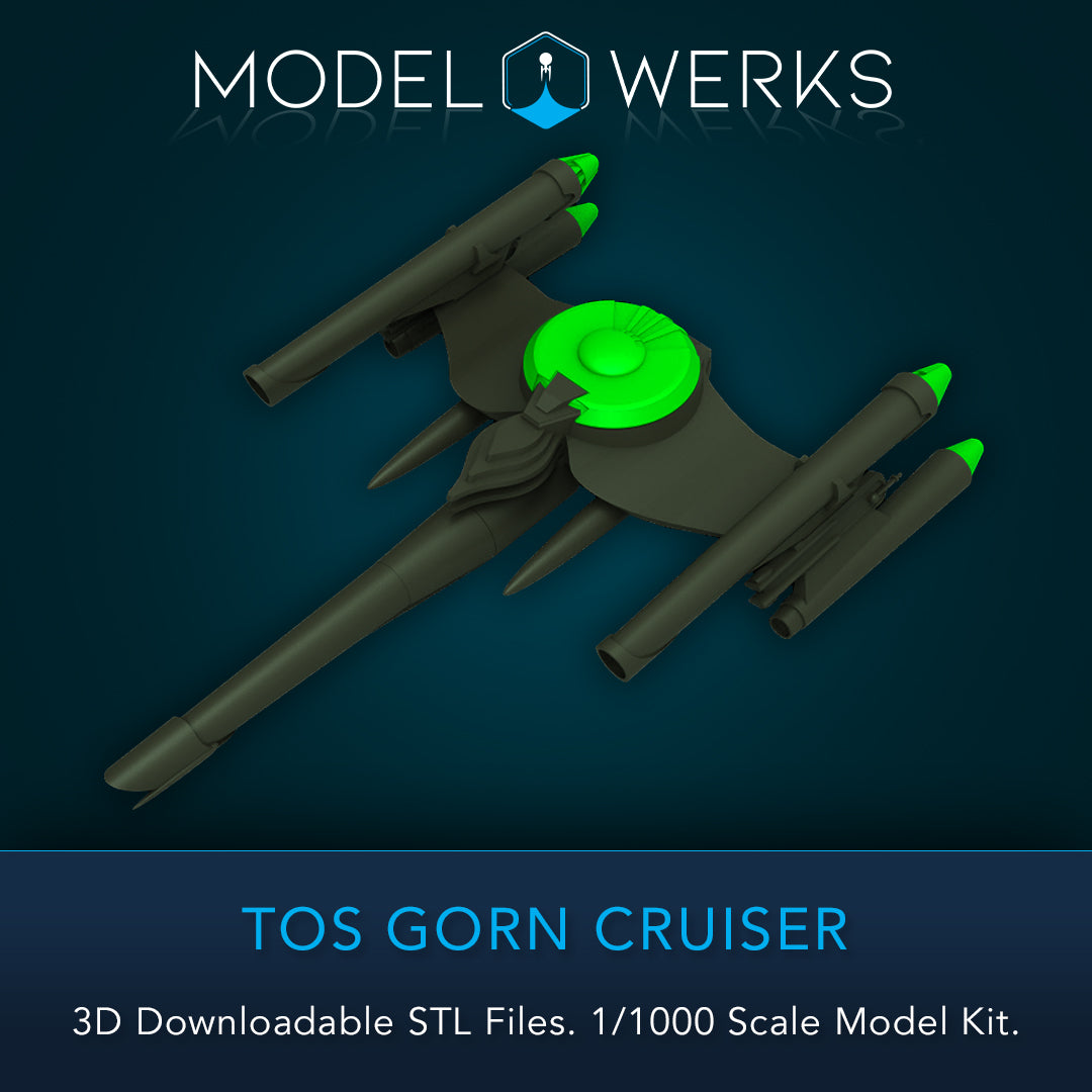 TOS Style Gorn Crusier 1/1000 Scale STL File Download
