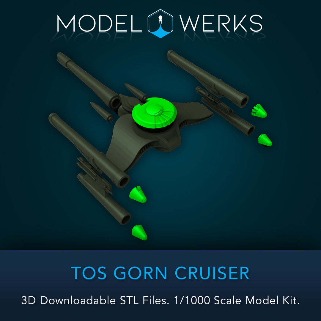 TOS Style Gorn Crusier 1/1000 Scale STL File Download
