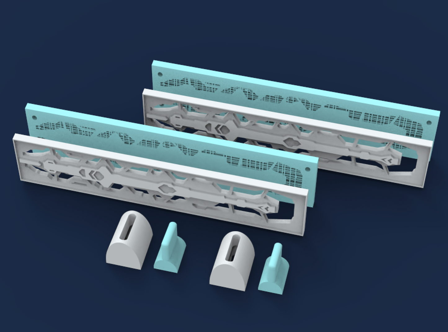 1:350 Scale Klingon K’tinga Nacelle Inserts STL File Download
