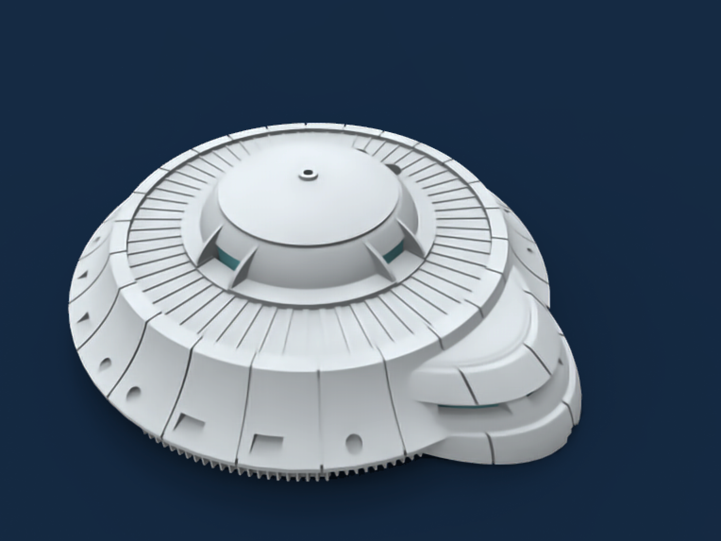 1:1000 Discovery Enterprise Alternative Bridge Modules STL File Download