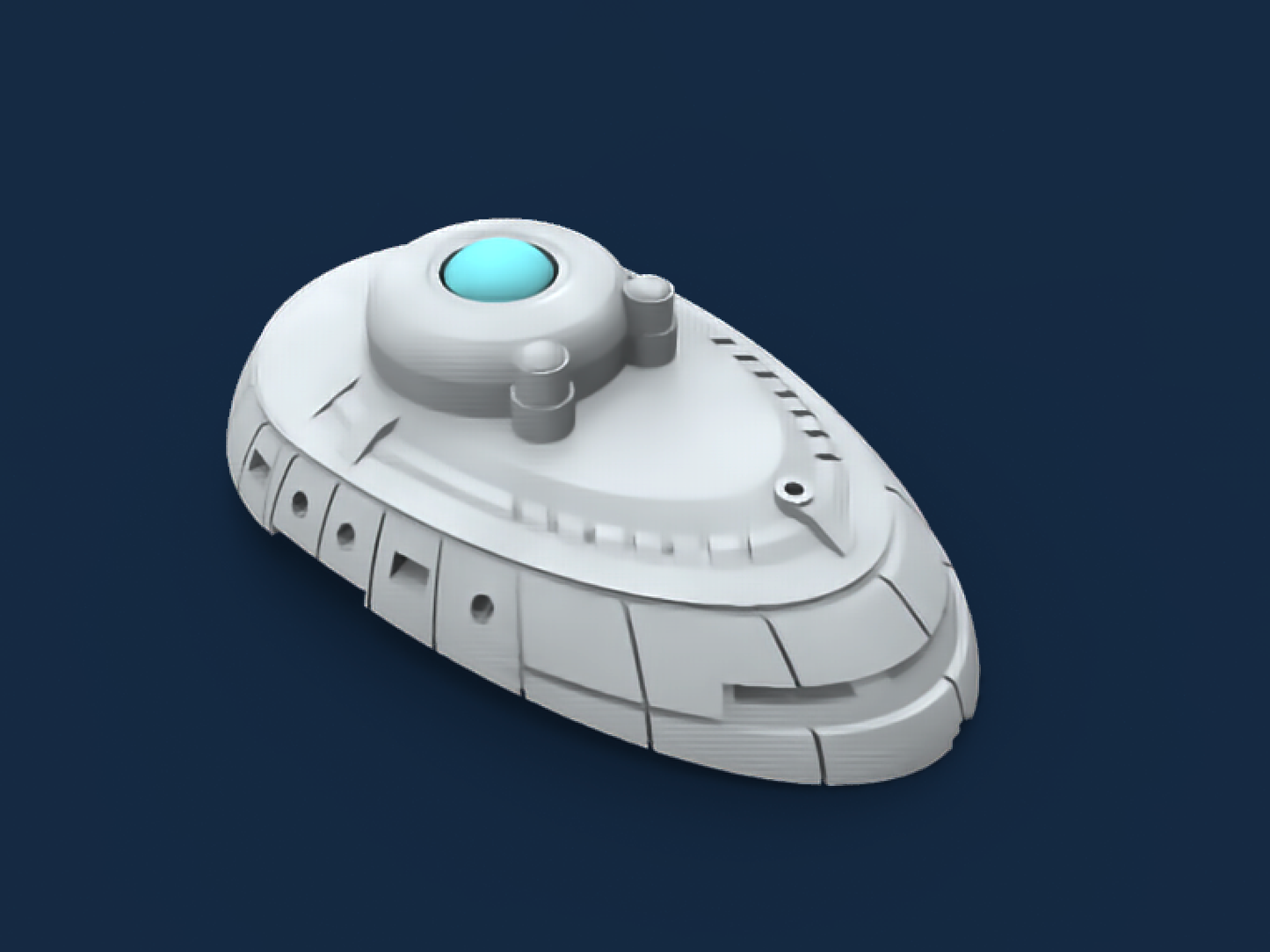 1:1000 Discovery Enterprise Alternative Bridge Modules STL File Download