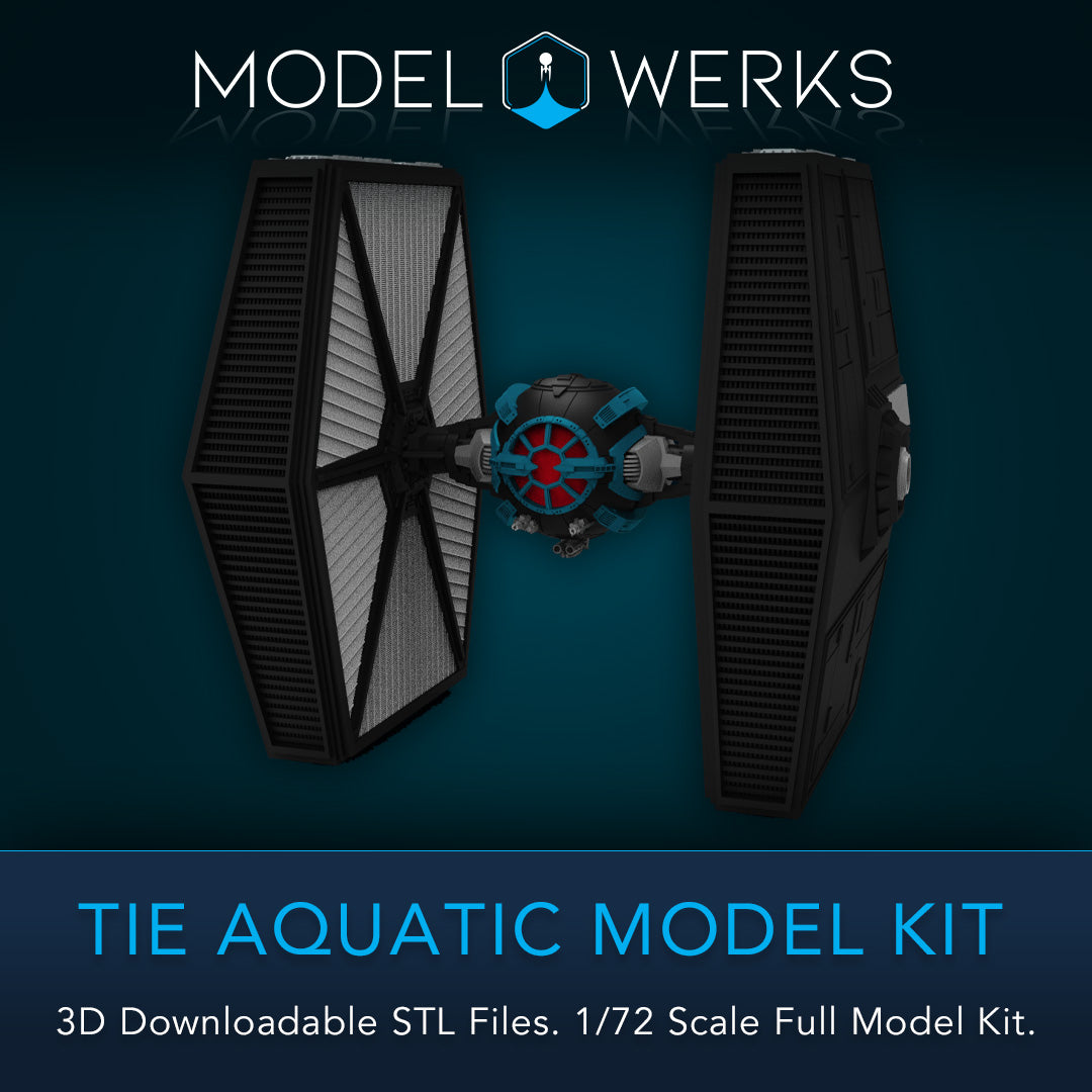 1/72 Scale Tie Aquatic Full Kit STL File Download