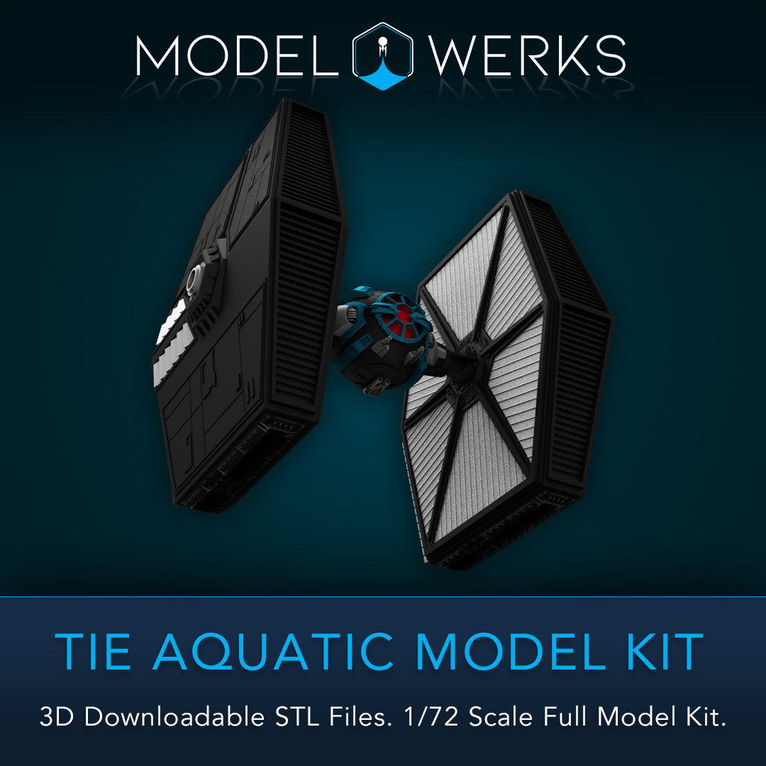 1/72 Scale Tie Aquatic Full Kit STL File Download