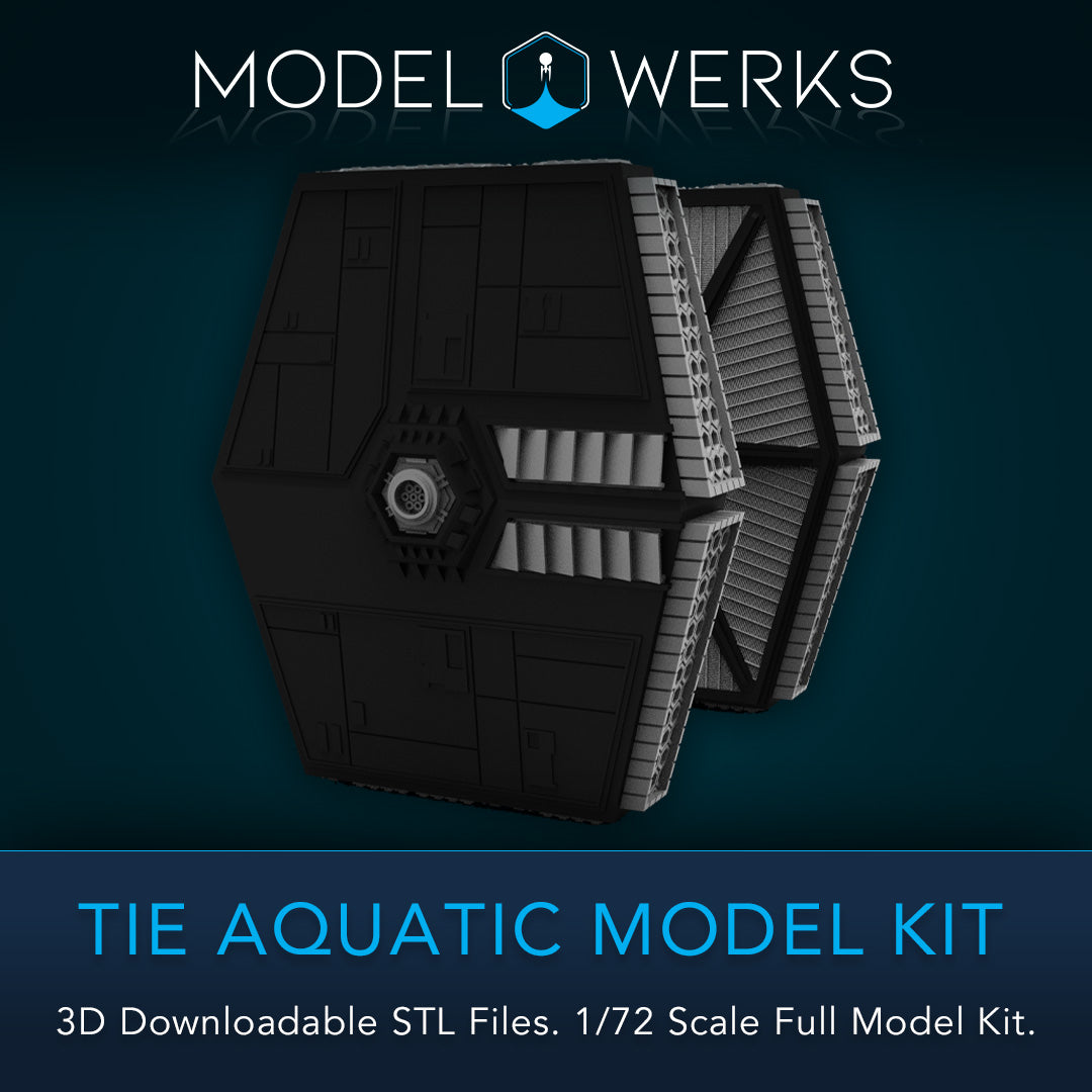 1/72 Scale Tie Aquatic Full Kit STL File Download