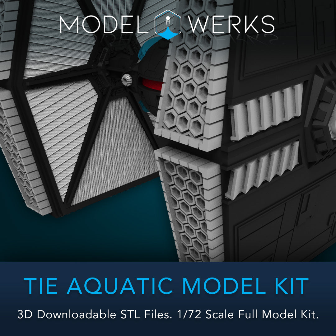 1/72 Scale Tie Aquatic Full Kit STL File Download