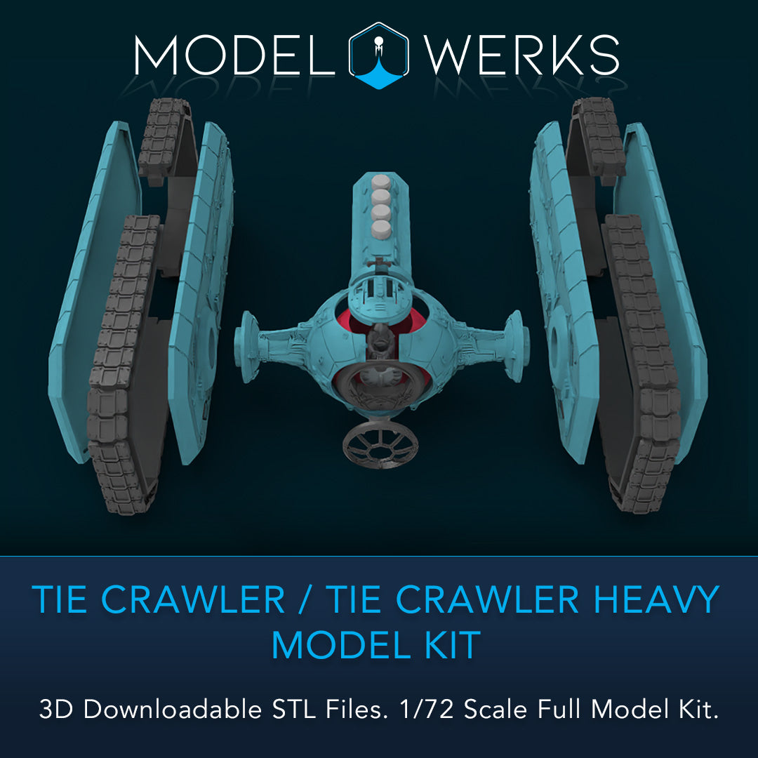 1/72 Scale Tie Crawler / Tie Heavy Crawler Full Kit STL File Download