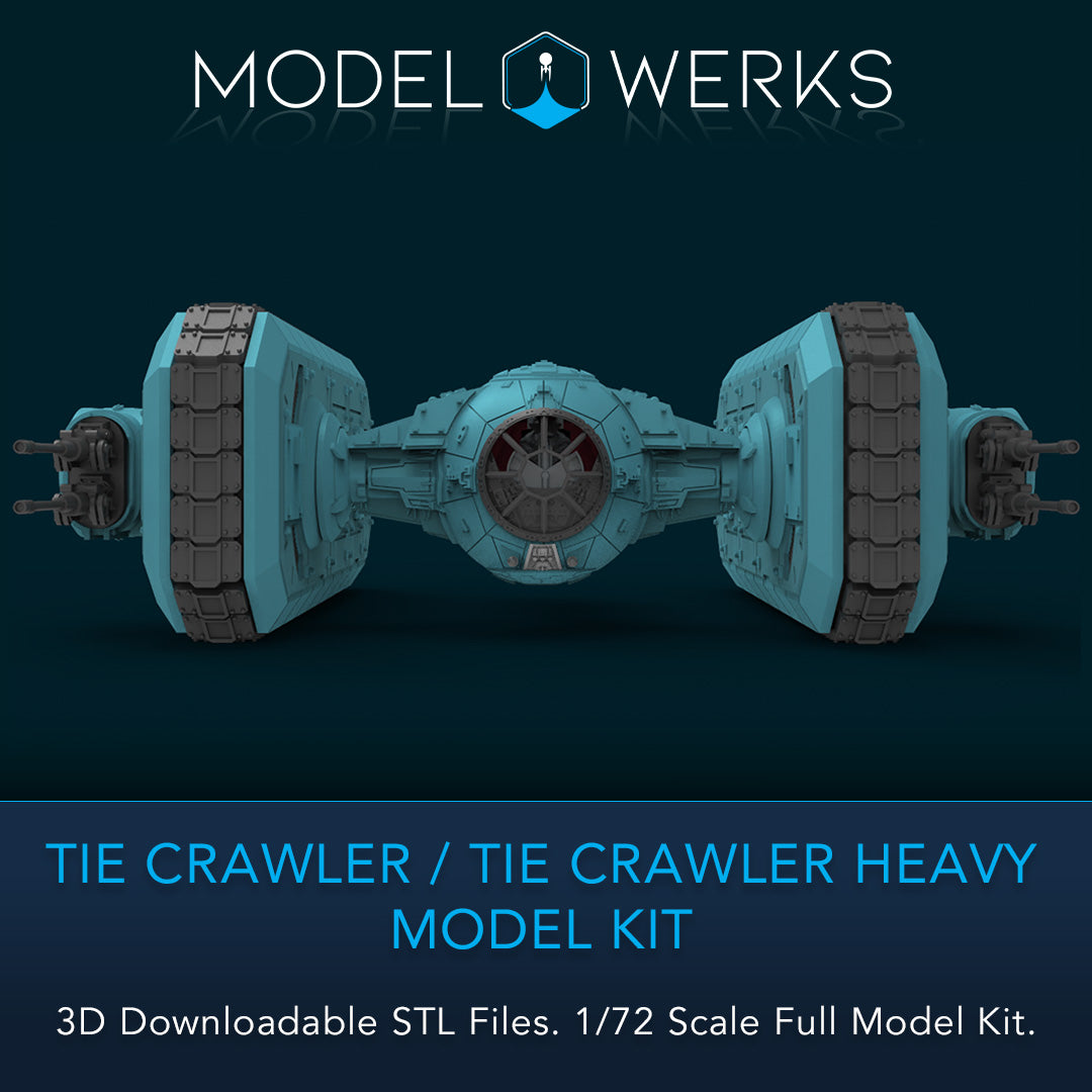 1/72 Scale Tie Crawler / Tie Heavy Crawler Full Kit STL File Download
