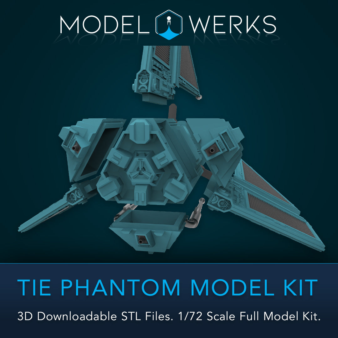 1/72 Scale Tie Phantom Full Kit STL File Download