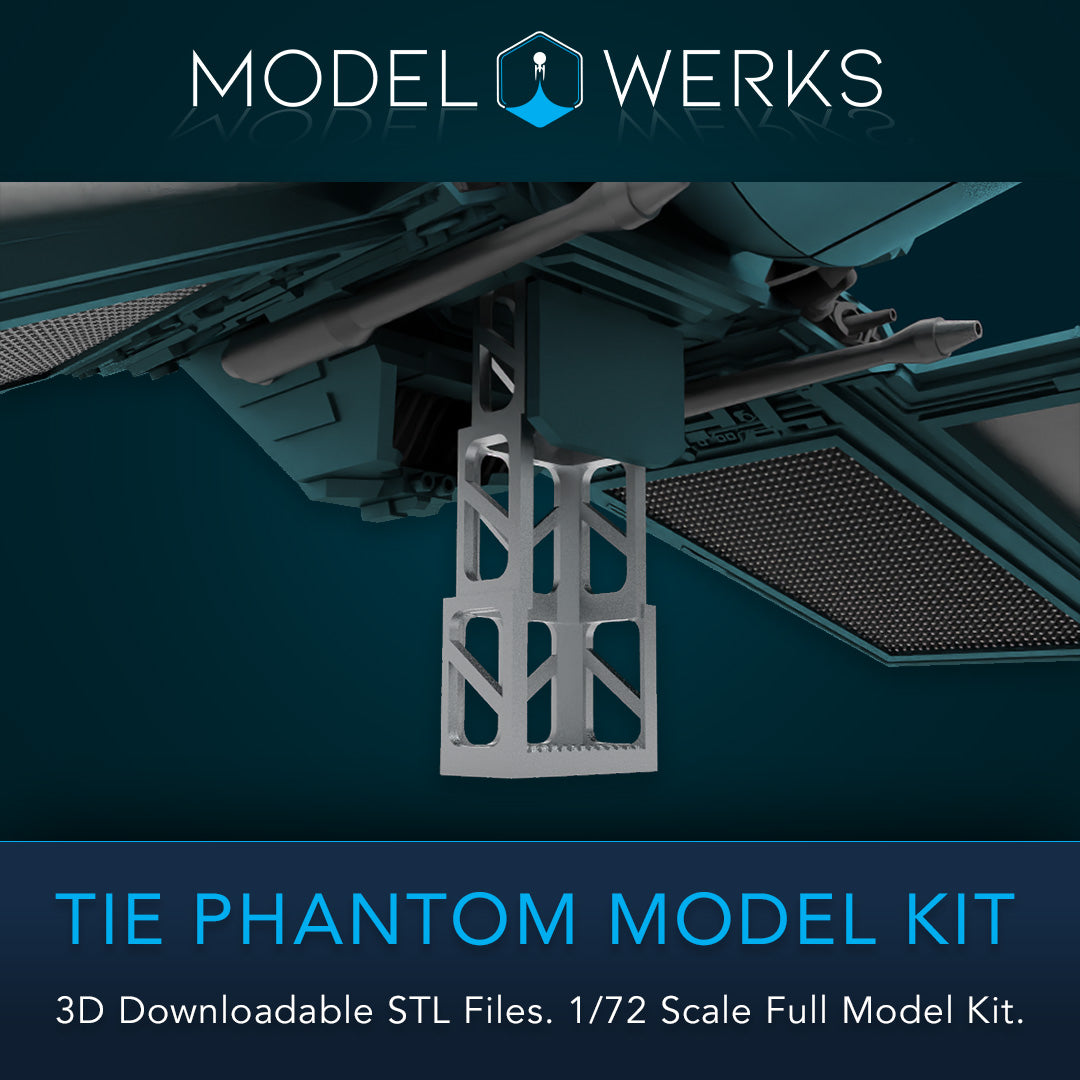1/72 Scale Tie Phantom Full Kit STL File Download