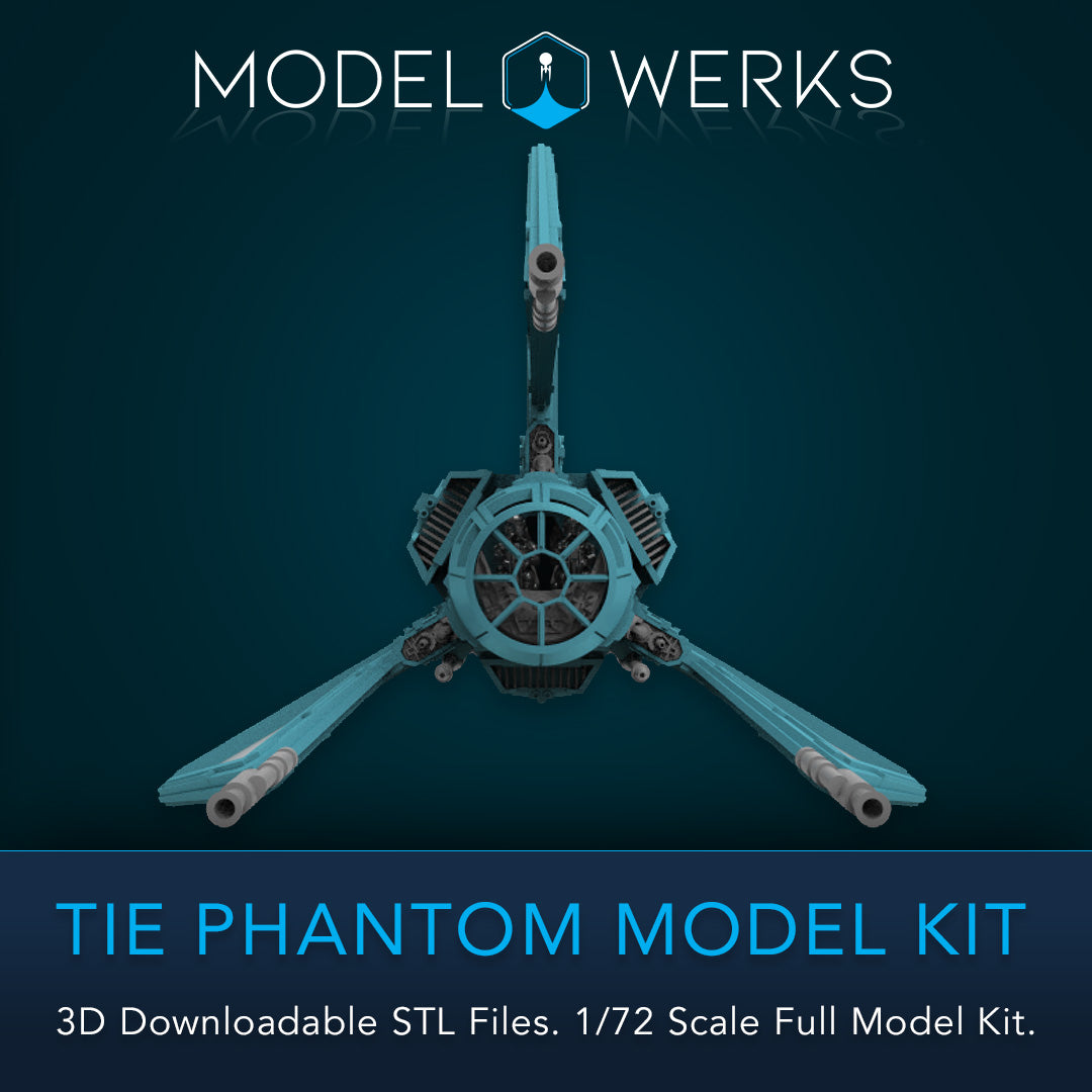1/72 Scale Tie Phantom Full Kit STL File Download